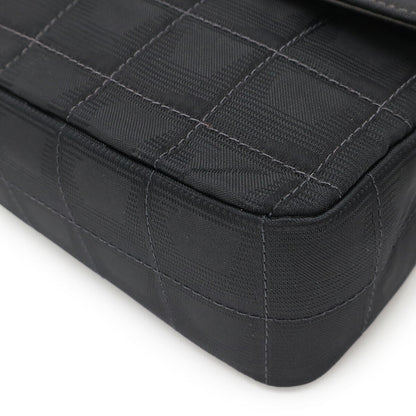 Chanel New Travel Line Nylon Jacquard Leather 2way Shoulder Bag