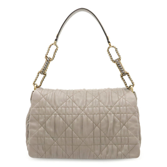 Christian Dior Cannage Leather Shoulder Bag