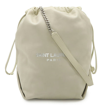 Saint Laurent TEDDY POCHON Leather Shoulder Bag
