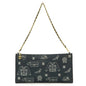 Chanel Icon Print Canvas Leather Shoulder Bag
