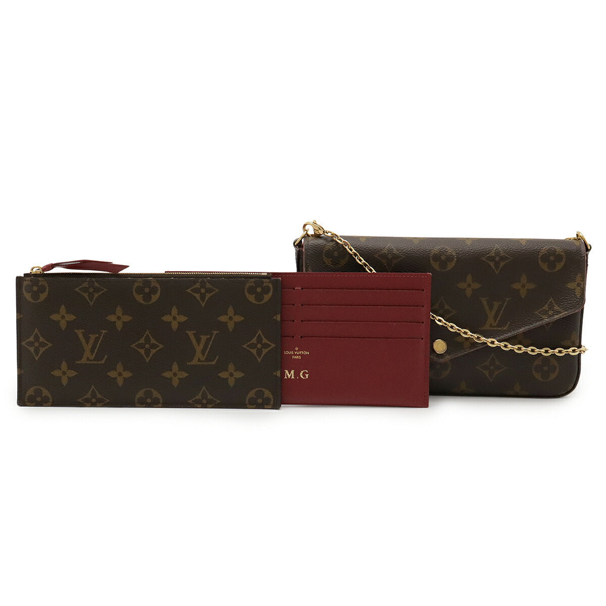 Louis Vuitton Pochette Felicie Monogram 2way Shoulder Bag