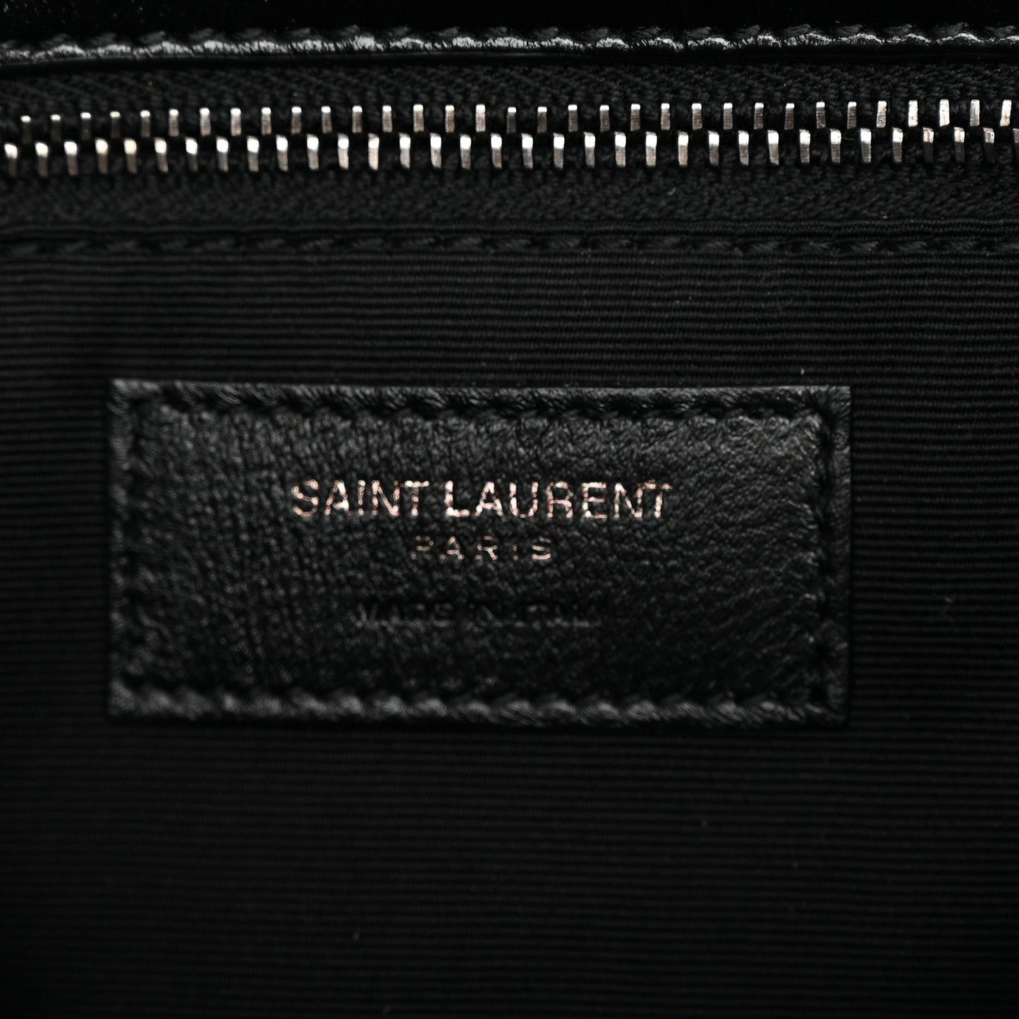 Crinkled Calfskin Matelasse Monogram Medium Niki Chain Satchel Black