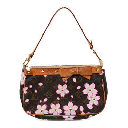 Monogram Cherry Blossom Pochette Accessories Brown
