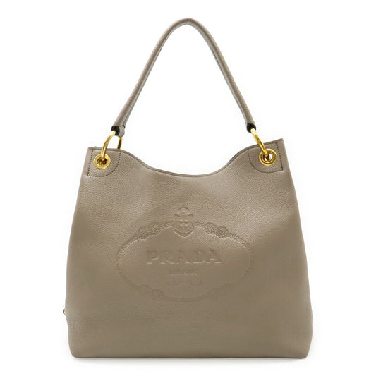 Prada 1BC051 Leather Shoulder Bag