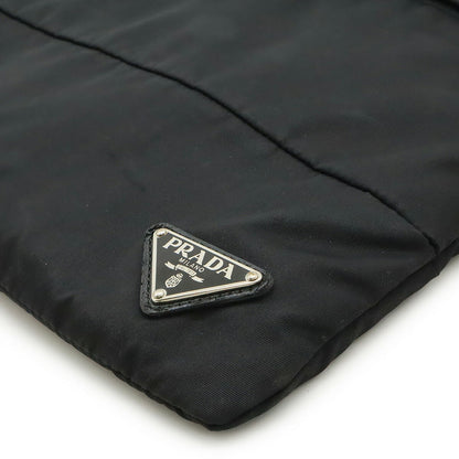 Prada BT0741 Nylon Leather Shoulder Bag