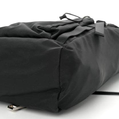 Tessuto Nylon Montagna Double Buckle Backpack Black