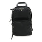 Prada Triangle Logo Nylon Leather Shoulder Bag