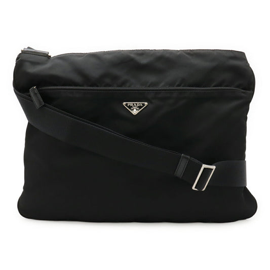 Prada Nylon Leather Shoulder Bag