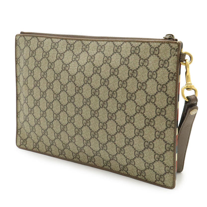 Gucci Courier GG Supreme Clutch Bag