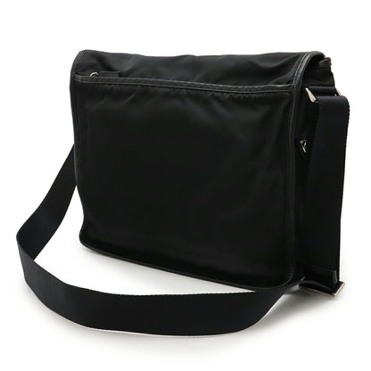 Prada Nylon Leather Shoulder Bag