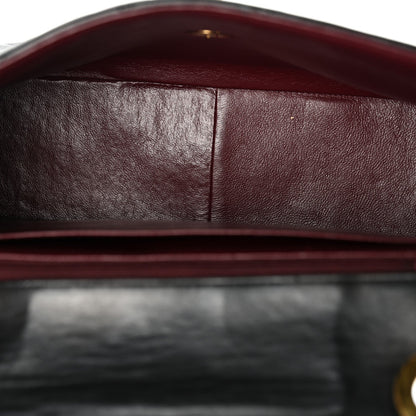 Lambskin Quilted Medium Single Flap Black