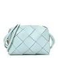 Lambskin Maxi Intrecciato Small Cassette Camera Bag Teal Washed