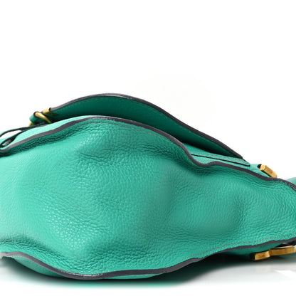 Calfskin Medium Marcie Satchel Jade Green