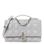 Lambskin Cannage My Dior Top Handle Bag Cloud Blue