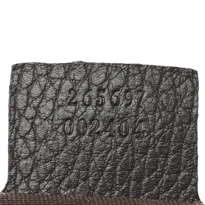 Crystal Monogram Medium Joy Boston Dark Brown