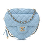 Lambskin Quilted CC In Love Heart Bag Light Blue