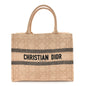 Raffia Cannage Medium Book Tote Natural
