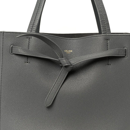 Soft Grained Calfskin Small Belt Cabas Phantom Grey