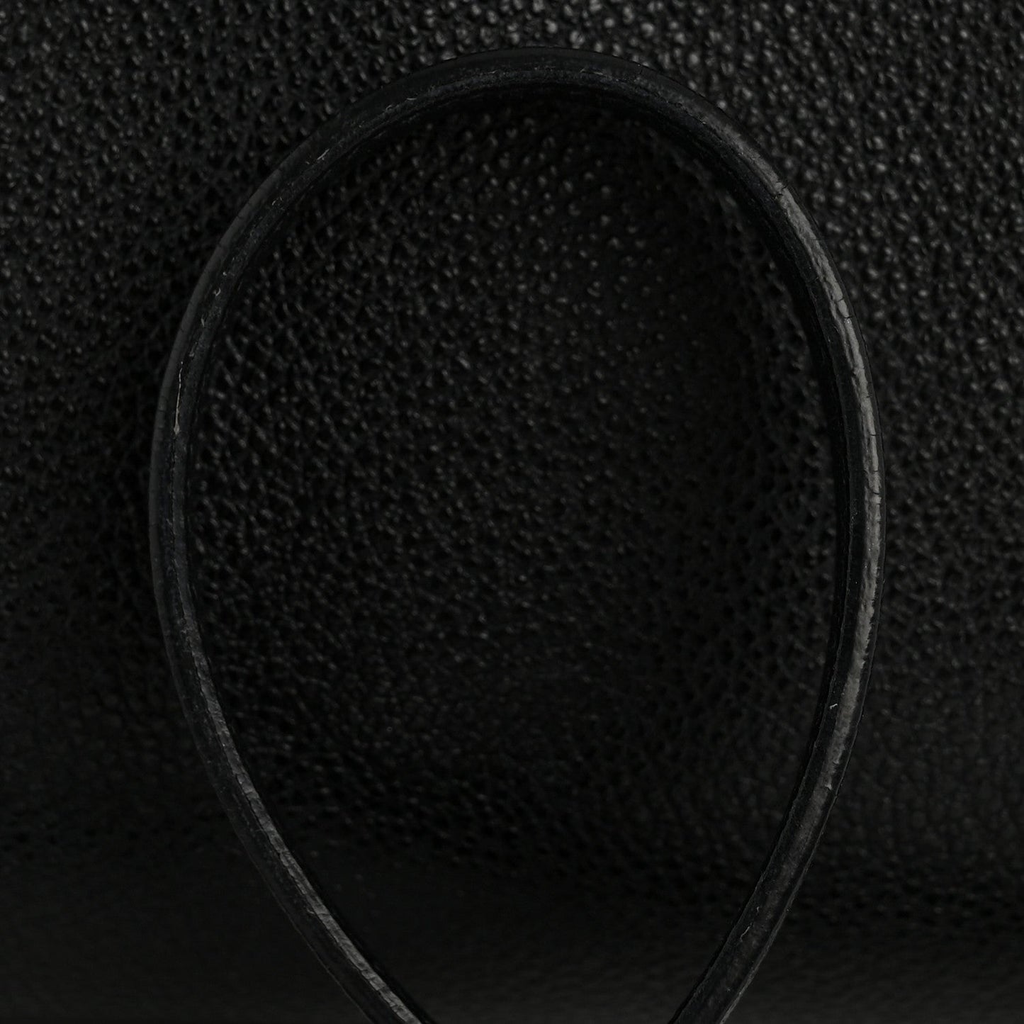 Grained Calfskin Baby Sac De Jour Black