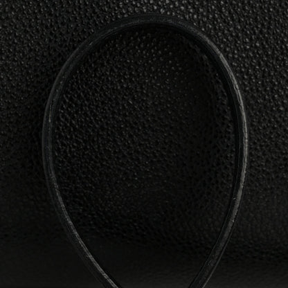 Grained Calfskin Baby Sac De Jour Black