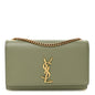 Grain De Poudre Medium Classic Monogram Kate Satchel Light Sage