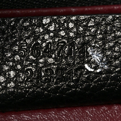 Grainy Calfskin Medium Zumi Top Handle Bag Black