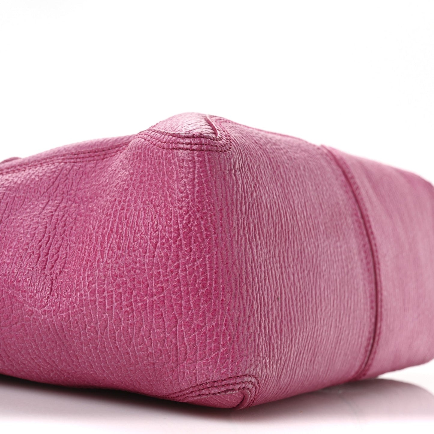 Textured Calfskin Large Pashli Satchel Bright Fuchsia