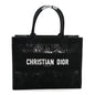Embroidered 3D Macrame D-Lace Sun Medium Book Tote Black