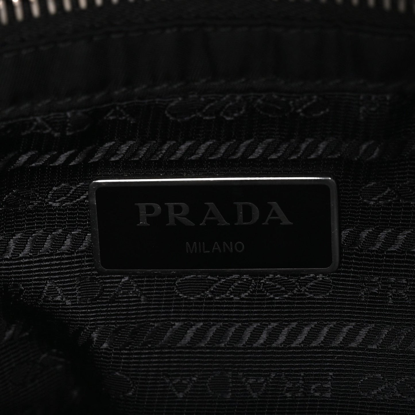 Re-Nylon Quilted Padded Flap Shoulder Bag Black