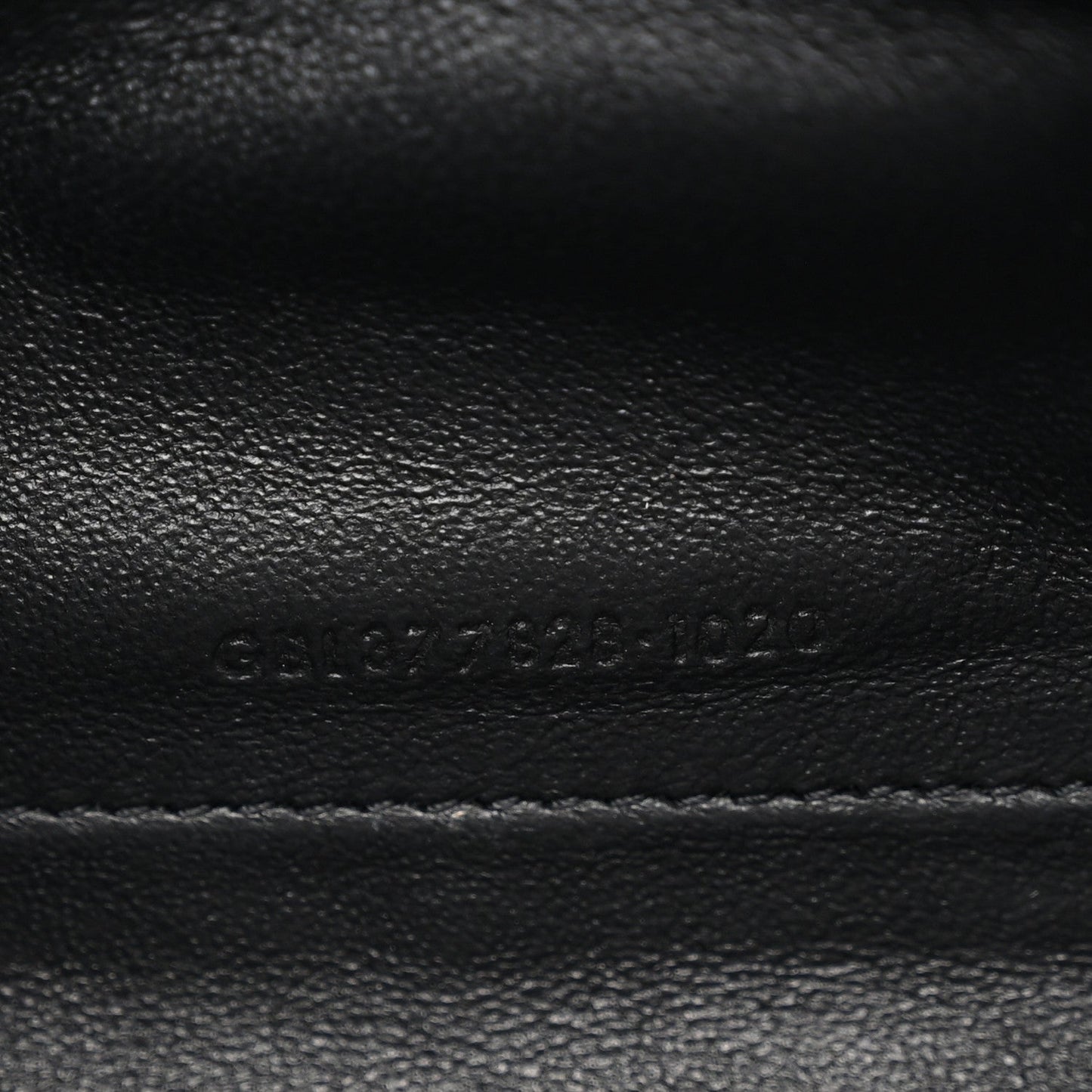 Grain De Poudre Matelasse Chevron Monogram Chain Wallet Black