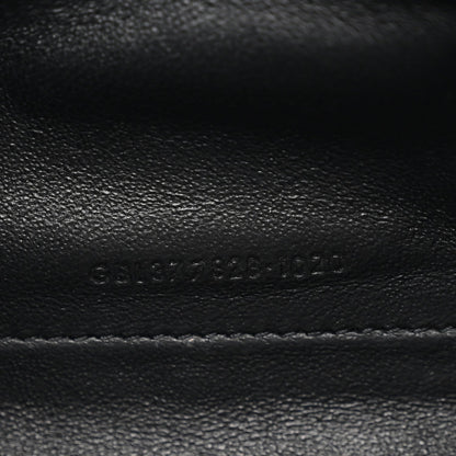 Grain De Poudre Matelasse Chevron Monogram Chain Wallet Black