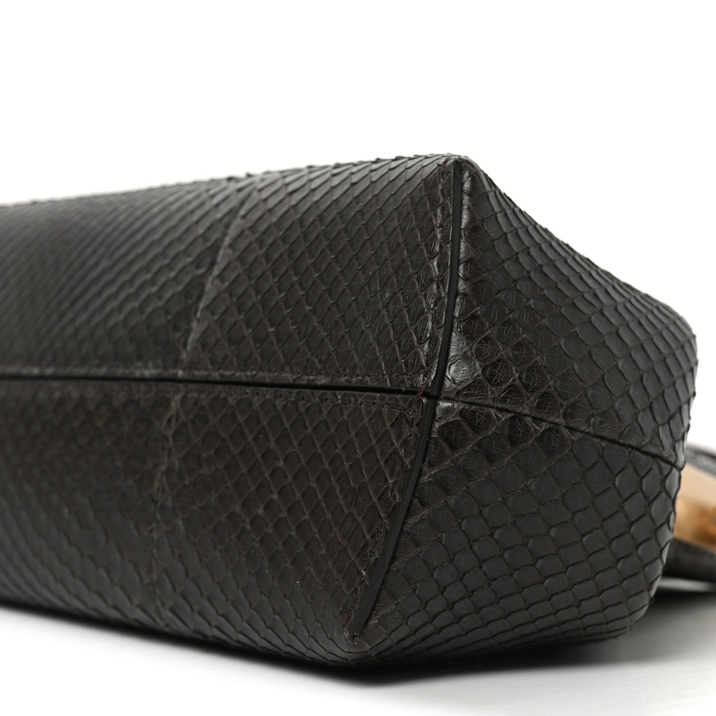 Snakeskin Small Fendi First Brown