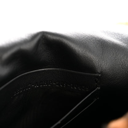 Shearling Vitello Dolce Macro FF 1974 Mini Baguette Tobacco Black