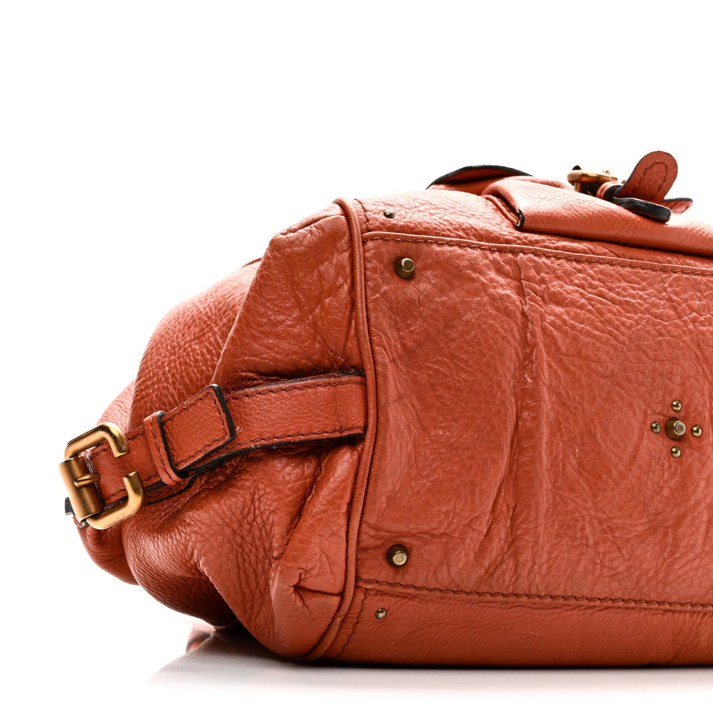 Calfskin Paddington Front Pocket Tote Whiskey