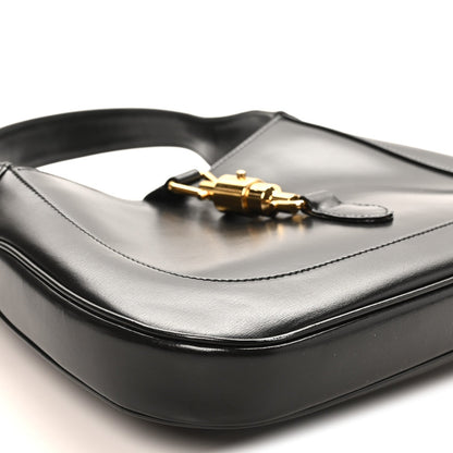 Boarded Dyana Lux Calfskin Small Jackie 1961 Hobo Black
