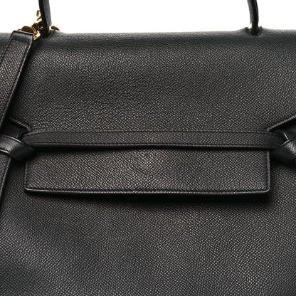 Grained Calfskin Mini Belt Bag Black
