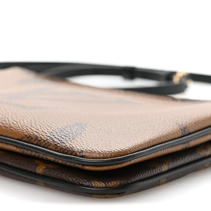Reverse Monogram Giant Double Zip Pochette