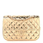 Mirror Calfskin Metallic Calfskin Medium Hollywood Boulevard Flap With Star Coin Purse Light Gold