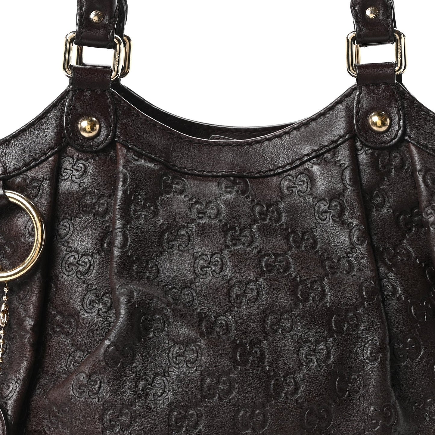 Guccissima Medium Sukey Tote Chocolate