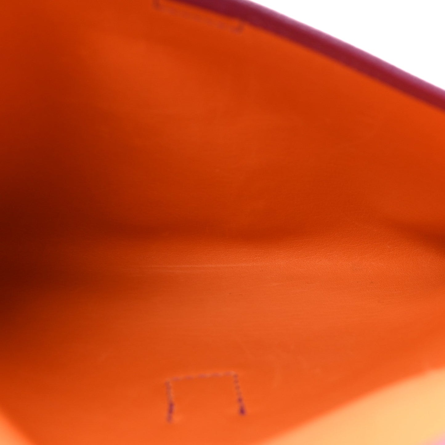 Veau Doblis Suede Chevre Mysore Mini 20 Jige Clutch Orange Cyclamen