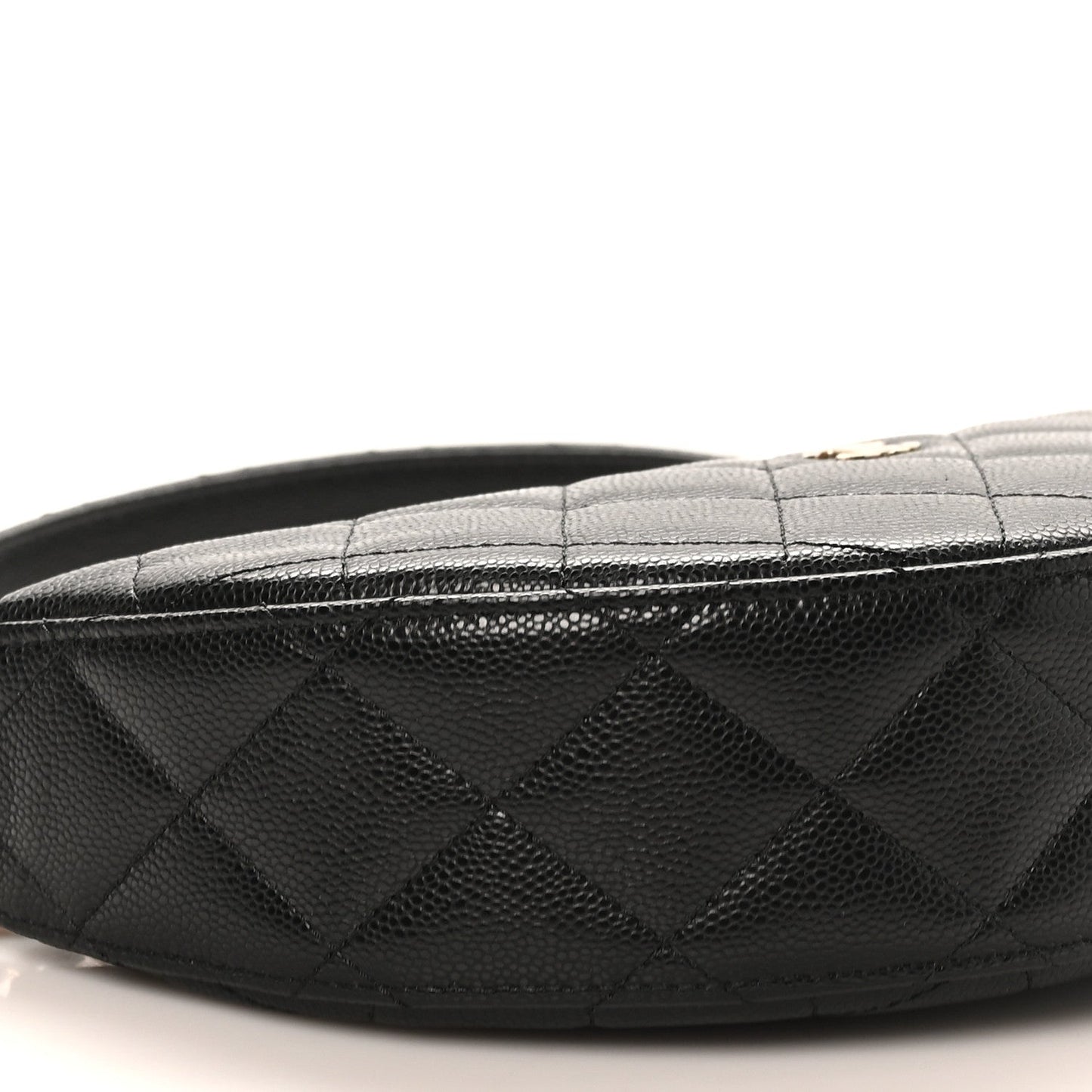 Caviar Quilted Clutch With Chain Black