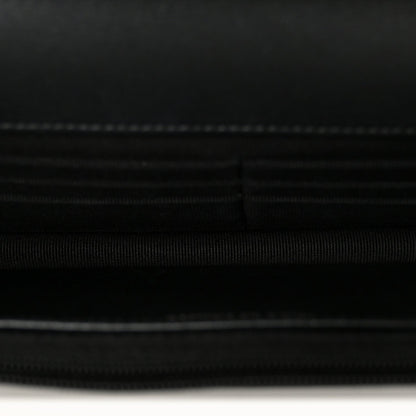 Lambskin Quilted Wallet On Chain WOC So Black