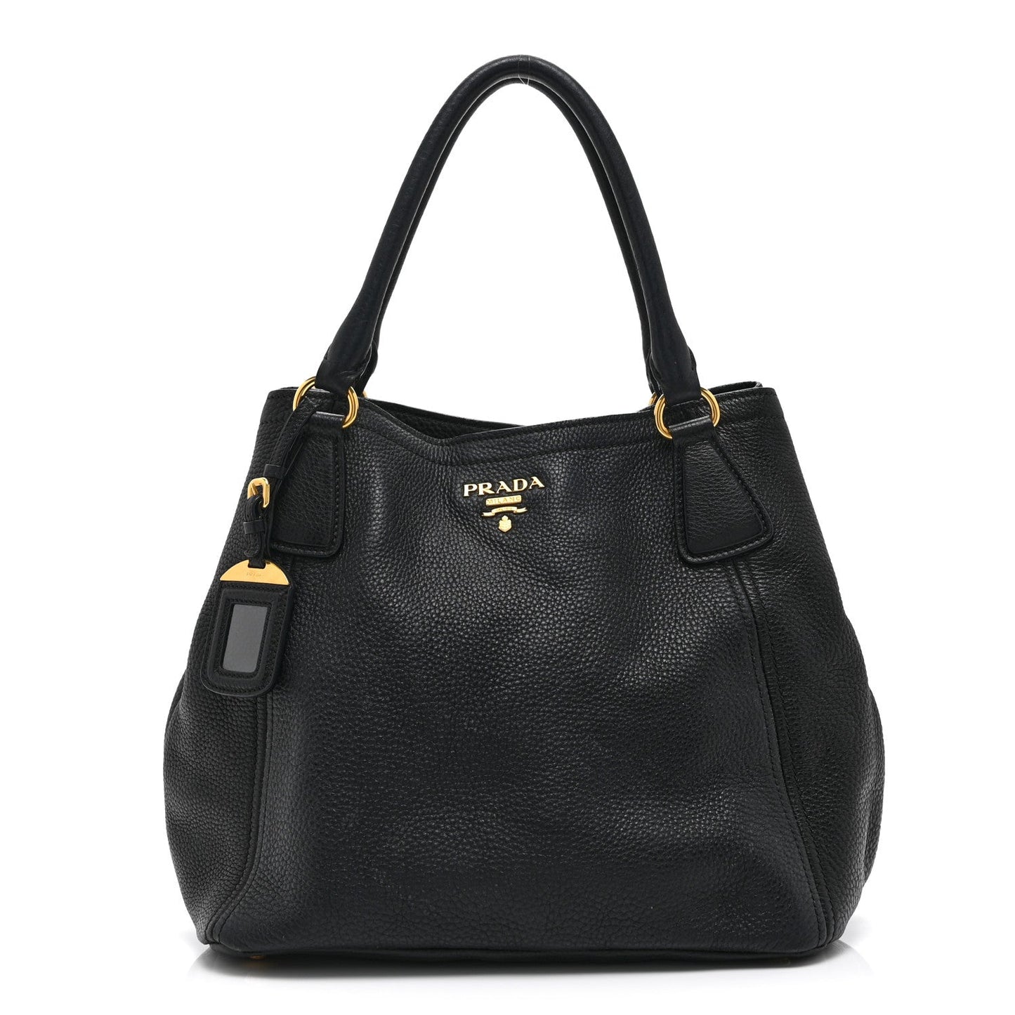 Vitello Daino Tote Black