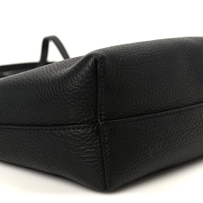 Grained Calfskin Small Park Tote Black
