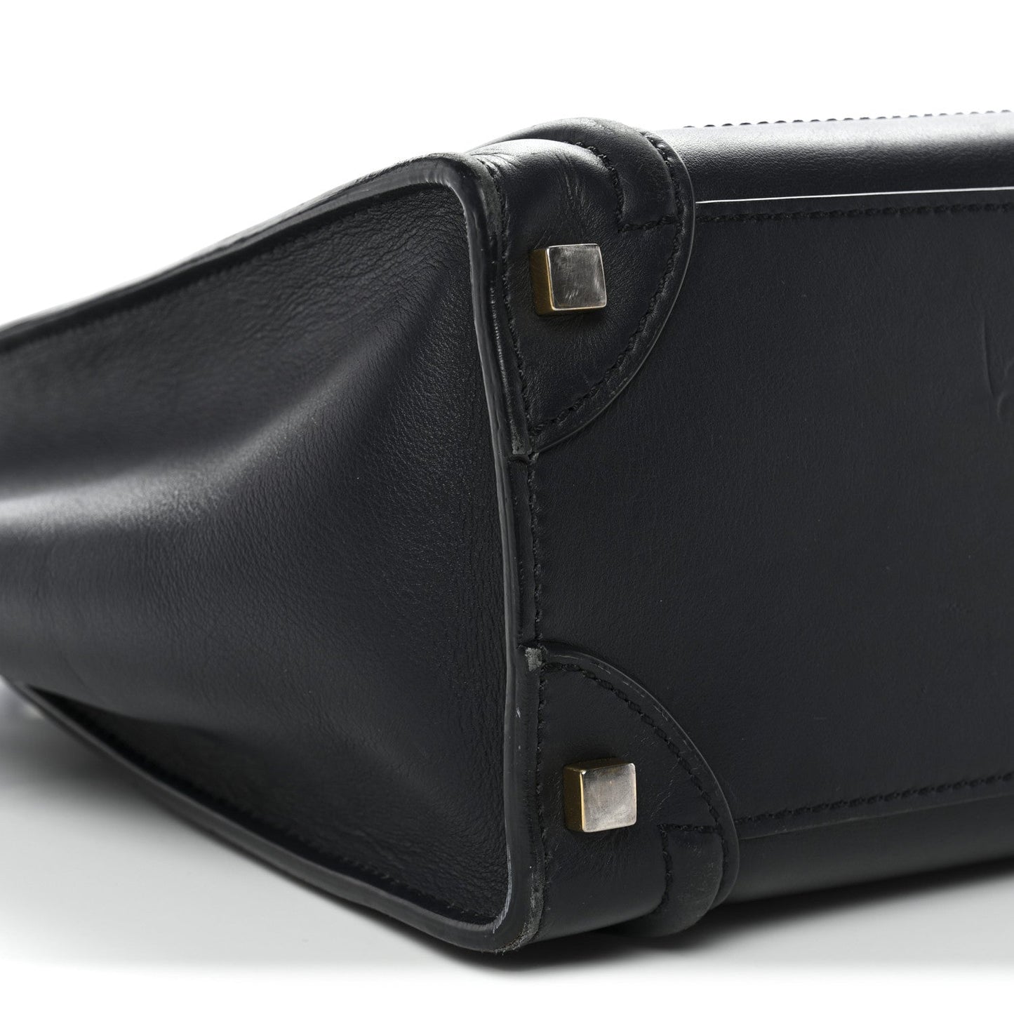 Smooth Calfskin Micro Luggage Navy Blue