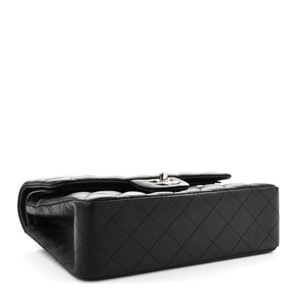 Lambskin Quilted Small Double Flap Black