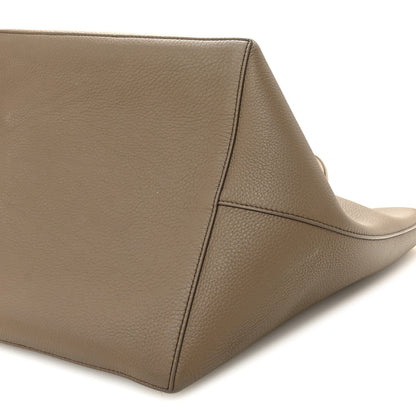 Grained Calfskin Park Tote Three Elephant