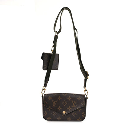 Monogram Felicie Strap & Go Kaki