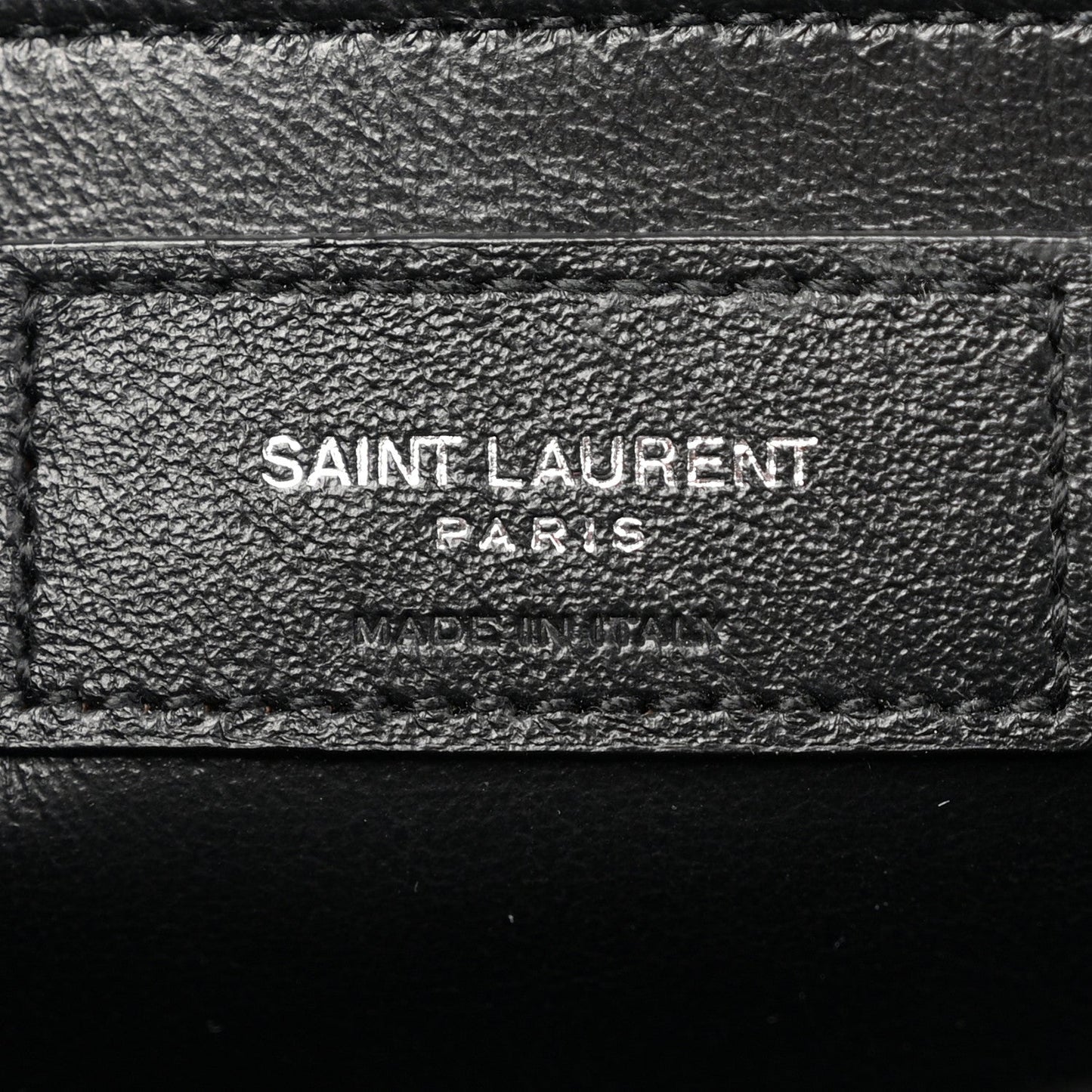 Grain De Poudre Textured Mixed Matelasse Triquilt Medium Monogram Satchel Black