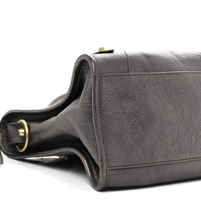 Pearlescent Goatskin Classic Gold Hardware City Bronze